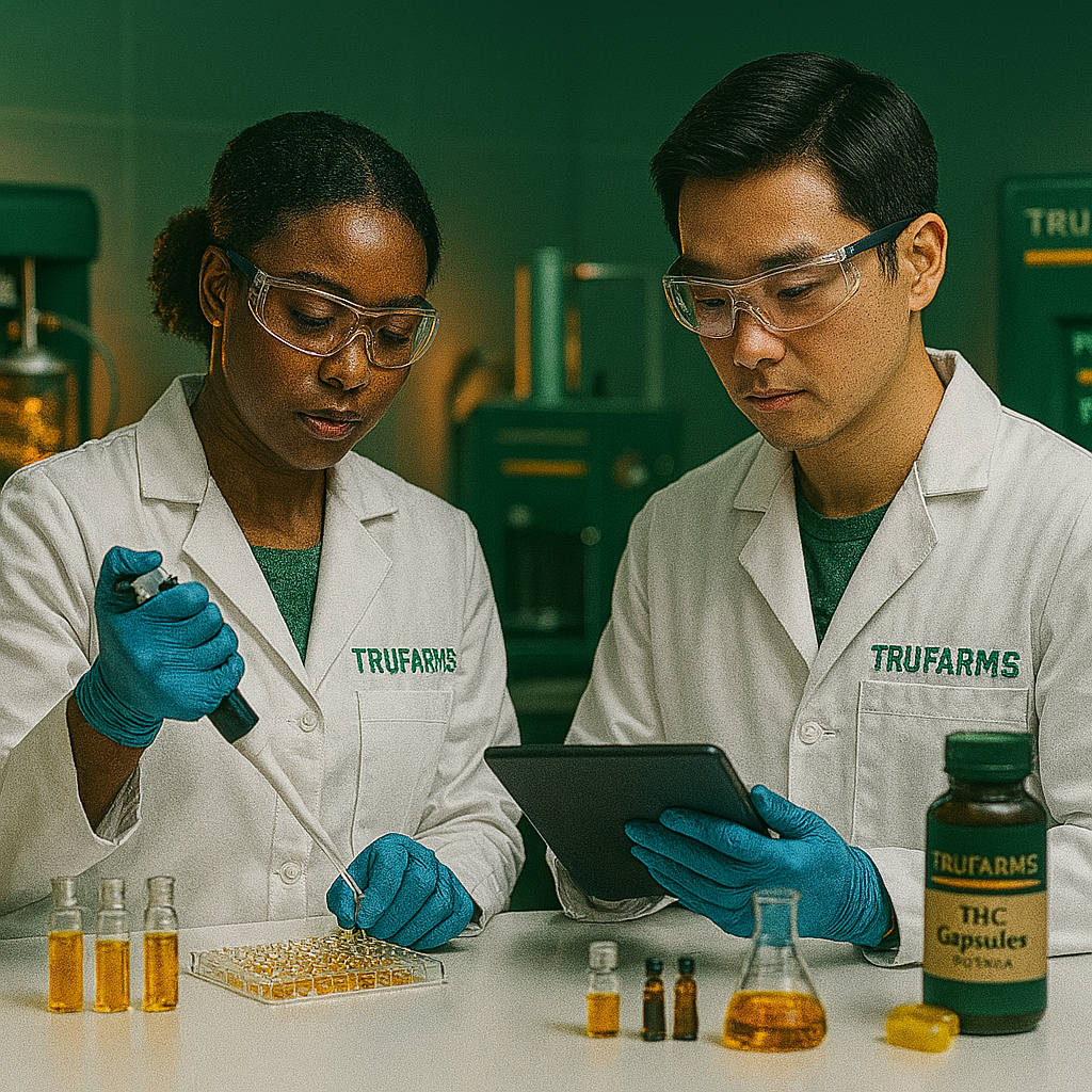 TruFarms laboratory background